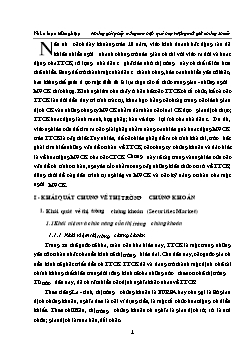 Khóa luận Những giải pháp nhằm nâng cao hiệu quả hoạt động môi giới chứng khoán tại các công ty chứng khoán trên thị trường chứng khoán Việt Nam