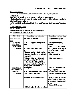 Giáo án Đạo đức lớp 4, học kì II, năm 2010