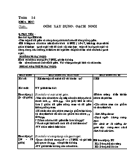 Giáo án Khoa học 5 - Trường Tiểu học số 1 An Thuỷ - Tuần 14