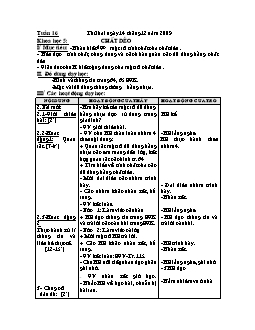 Giáo án Khoa học 5 - Trường Tiểu học số 1 An Thuỷ - Tuần 16