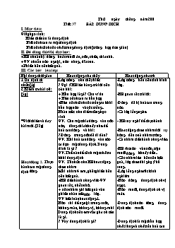 Giáo án Khoa học 5 - Trường Tiểu học số 1 An Thuỷ - Tuần 19