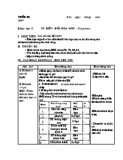 Giáo án Khoa học 5 - Trường Tiểu học số 1 An Thuỷ - Tuần 20