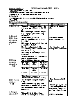 Giáo án Khoa học 5 - Trường Tiểu học số 1 An Thuỷ - Tuần 23