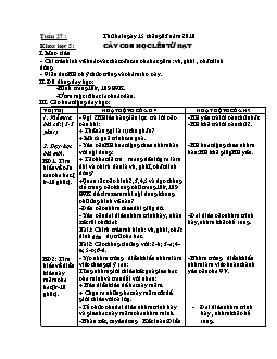 Giáo án Khoa học 5 - Trường Tiểu học số 1 An Thuỷ - Tuần 27