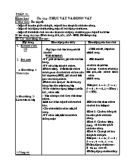 Giáo án Khoa học 5 - Trường Tiểu học số 1 An Thuỷ - Tuần 31