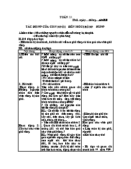 Giáo án Khoa học 5 - Trường Tiểu học số 1 An Thuỷ - Tuần 33