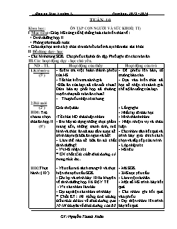 Giáo án Khoa học lớp 4 - Năm 2015 - 2016 - Tuần 10