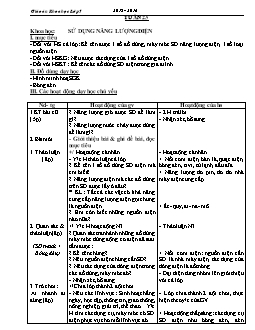 Giáo án Khoa học lớp 5 - Năm học: 2015 - 2016 - Tuần 23 đển tuần 26