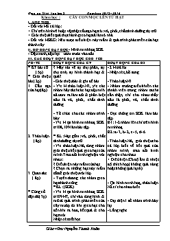 Giáo án Khoa học lớp 5 - Năm học: 2015 - 2016 - Tuần 27