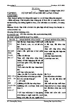 Giáo án Khoa học lớp 5 - Năm học: 2015 - 2016 - Tuần 6