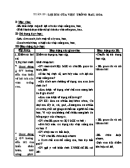 Giáo án môn Kĩ thuật lớp 4 - Học kì II