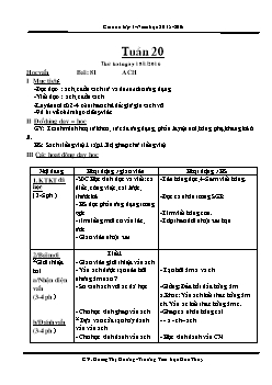 Giáo án tổng hợp lớp 1 - Trường tiểu học Hoa Thuỷ - Năm 2015 - 2016 - Tuần 20