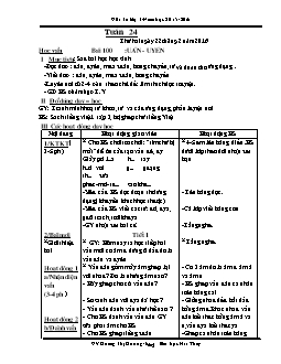 Giáo án tổng hợp lớp 1 - Trường tiểu học Hoa Thuỷ - Năm 2015 - 2016 - Tuần 24