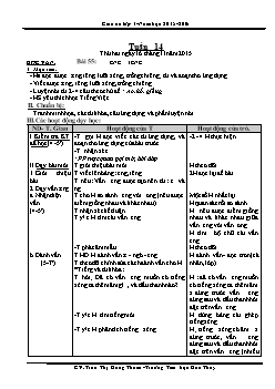 Giáo án tổng hợp lớp 1 - Trường tiểu học Hoa Thuỷ - Năm 2015 - 2016 - Tuần 14