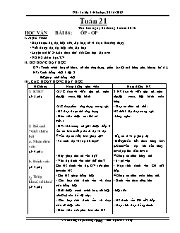 Giáo án tổng hợp lớp 1 - Trường tiểu học Hoa Thuỷ - Năm 2015 - 2016 - Tuần 21