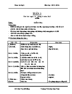 Giáo án tổng hợp lớp 2, học kì I - Năm 2015 - 2016 - Tuần 3