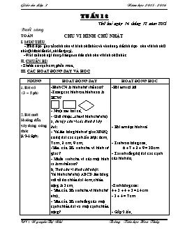 Giáo án tổng hợp lớp 3 - Trường tiểu học Hoa Thuỷ - Năm 2015 - 2016 - Tuần 18