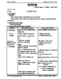 Giáo án tổng hợp lớp 3 - Trường tiểu học Hoa Thuỷ - Năm 2015 - 2016 - Tuần 6