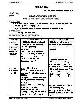 Giáo án tổng hợp lớp 3 - Trường tiểu học Hoa Thuỷ - Năm 2015 - 2016 - Tuần 5