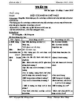 Giáo án tổng hợp lớp 3 - Trường tiểu học Hoa Thuỷ - Năm 2015 - 2016 - Tuần 29