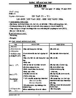 Giáo án tổng hợp lớp 3 - Trường tiểu học Hoa Thuỷ - Năm 2015 - 2016 - Tuần 9