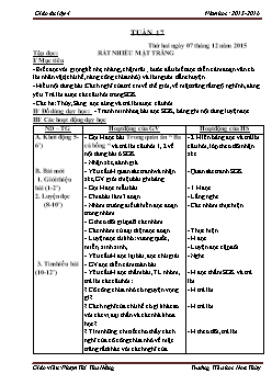 Giáo án tổng hợp lớp 4, học kì II - Trường tiểu học Hoa Thuỷ - Năm 2015 - 2016 - Tuần 17