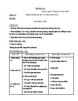 Giáo án tổng hợp lớp 4 - Trường tiểu học Hoa Thuỷ - Năm 2015 - 2016 - Tuần 23