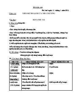 Giáo án tổng hợp lớp 4 - Trường tiểu học Hoa Thuỷ - Năm 2015 - 2016 - Tuần 19