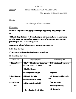 Giáo án tổng hợp lớp 4 - Trường tiểu học Hoa Thuỷ - Năm 2015 - 2016 - Tuần 24