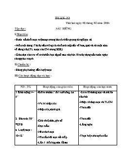 Giáo án tổng hợp lớp 4 - Trường tiểu học Hoa Thuỷ - Năm 2015 - 2016 - Tuần 22