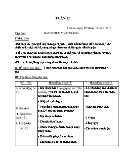 Giáo án tổng hợp lớp 4 - Trường tiểu học Hoa Thuỷ - Năm 2015 - 2016 - Tuần 17