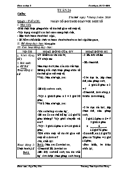 Giáo án Tổng hợp lớp 5, học kì II - Năm 2015 - 2016 - Trường Tiểu học Hoa Thủy - Tuần 26