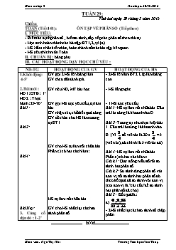 Giáo án Tổng hợp lớp 5, học kì II - Năm 2015 - 2016 - Trường Tiểu học Hoa Thủy - Tuần 29