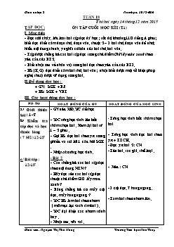 Giáo án Tổng hợp lớp 5 - Năm 2015 - 2016 - Trường Tiểu học Hoa Thủy - Tuần 18