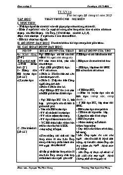 Giáo án Tổng hợp lớp 5 - Năm 2015 - 2016 - Trường Tiểu học Hoa Thủy - Tuần 16