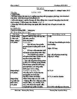 Giáo án Tổng hợp lớp 5 - Năm 2015 - 2016 - Trường Tiểu học Hoa Thủy - Tuần 3