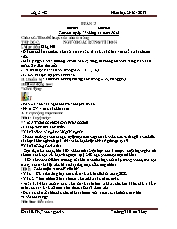 Giáo án Tổng hợp lớp 5 - Năm 2016 - 2017 - Trường Tiểu học Hoa Thủy - Tuần 13