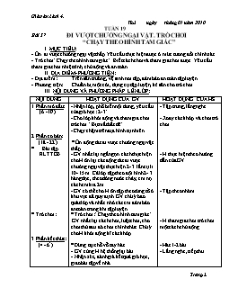 Thể dục lớp 4 năm 2010, học kì II