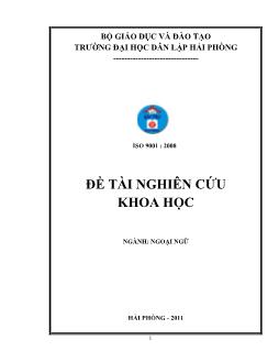 Đề tài How to motivate students of the first level to learn English grammar in the toeic course at Haiphong private university