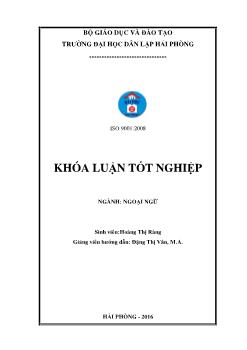 Khóa luận A study on formal letters and informal letters in English