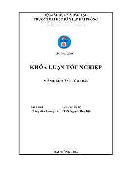 Khóa luận Hoàn thiện tổ chức kế toàn doanh thu, chi phí và xác định kết quả kinh doanh tại Công ty TNHH Quảng Thành Việt Nam