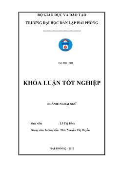 Khóa luận How inversion should be introduced to high schoolers in Vietnam