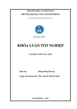 Khóa luận Metaphors relating to the names of animals in English and Vietnamese