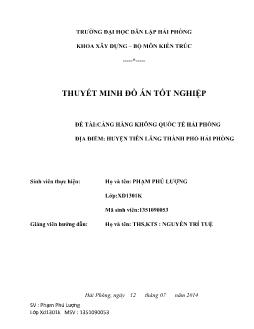 Đồ án Cảng hàng không quốc tế Hải Phòng