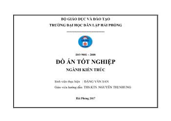 Đồ án Quy hoạch đô thị sinh thái Thượng Lý - Hải Phòng