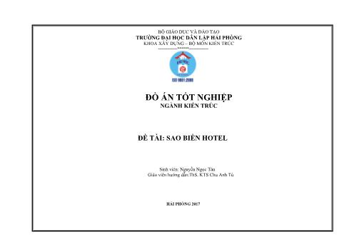 Đồ án Sao biển hotel