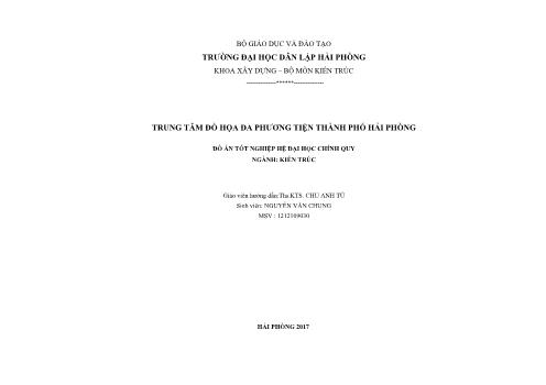 Đồ án Trung tâm đồ họa đa phương tiện thành phố Hải Phòng