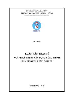 Luận văn Tính toán tải trọng động do gió và động đất tác dụng lên nhà cao tầng tại Hải Phòng