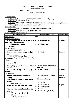 Giáo án các môn khối 1 - Tuần 19