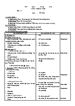 Giáo án các môn khối 1 - Tuần 20